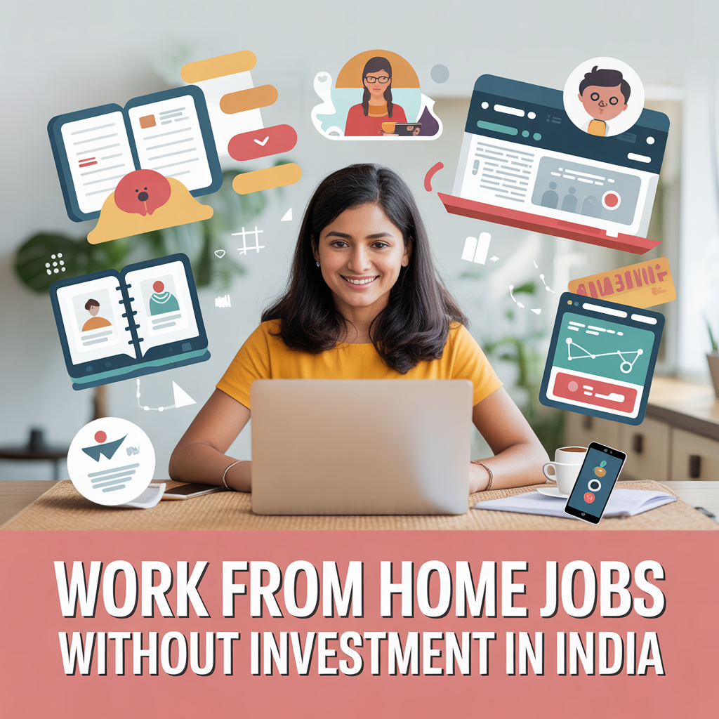 Best Work From Home Jobs in India Without Investment